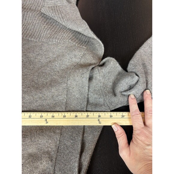 Greylin Anthropologie Cardigan Brown Greige Medium Wool Cashmere Angora Blend - Picture 8 of 11